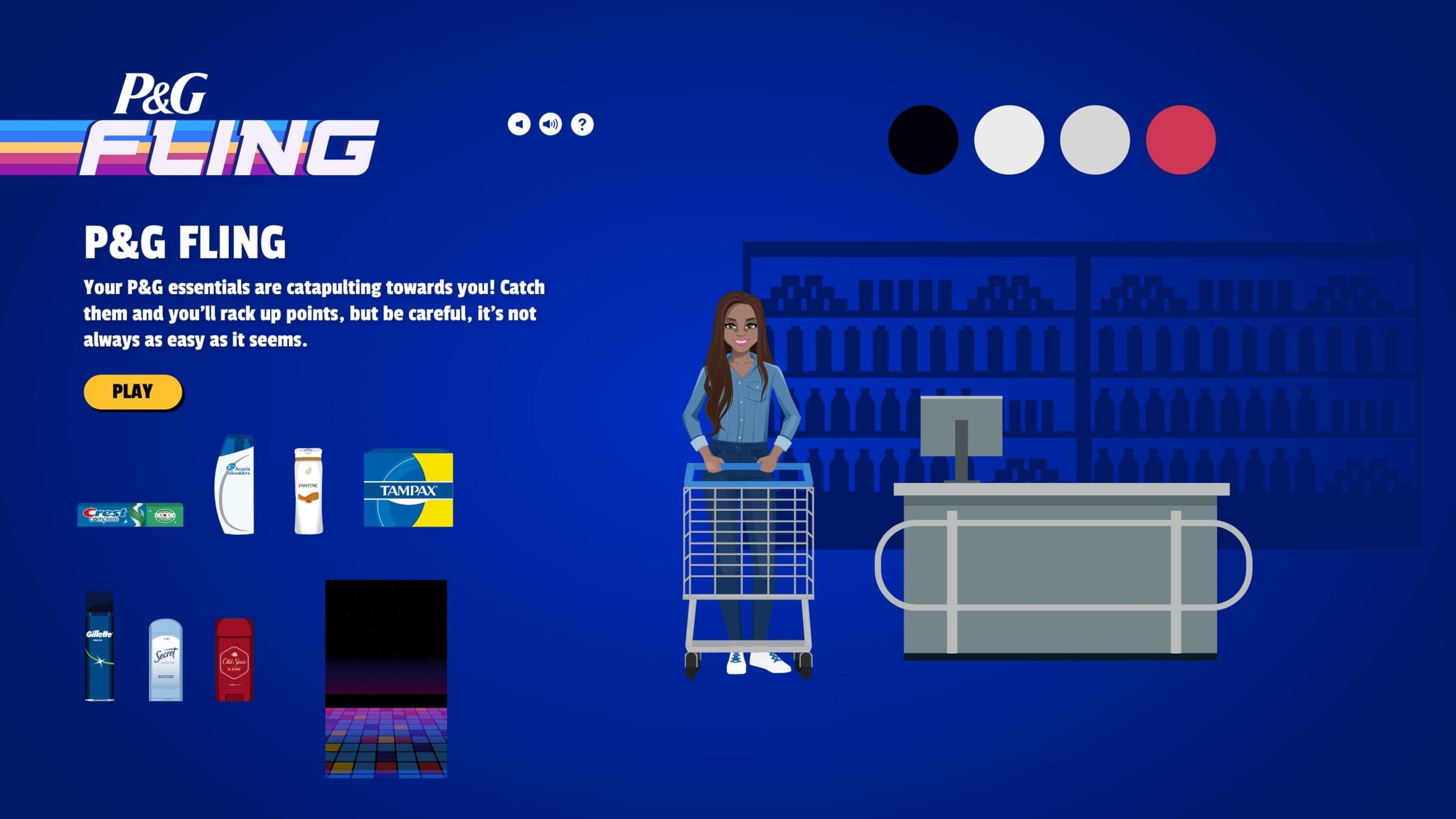 P&G Checkout style tile example