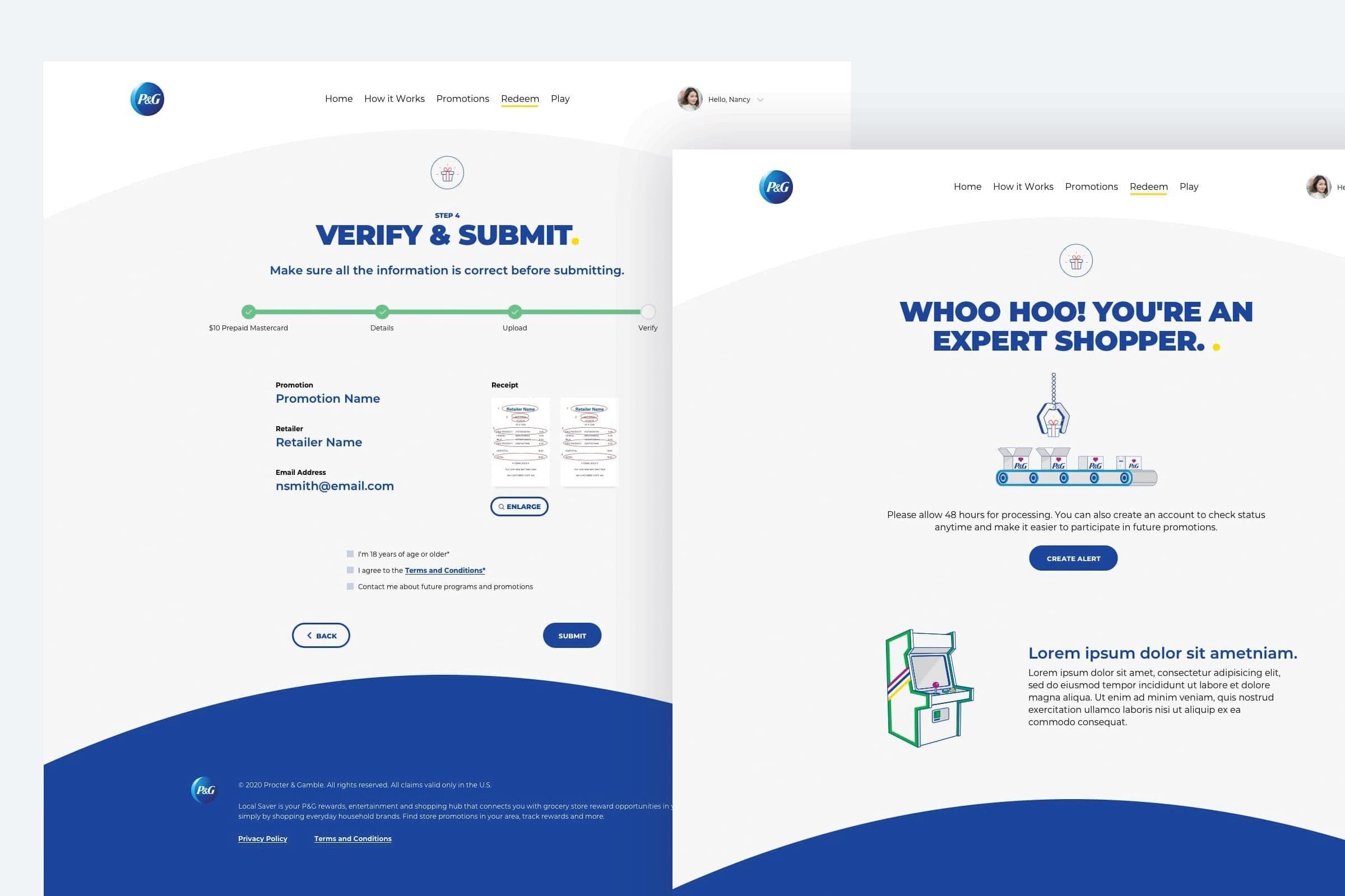 New digital receipt verification process